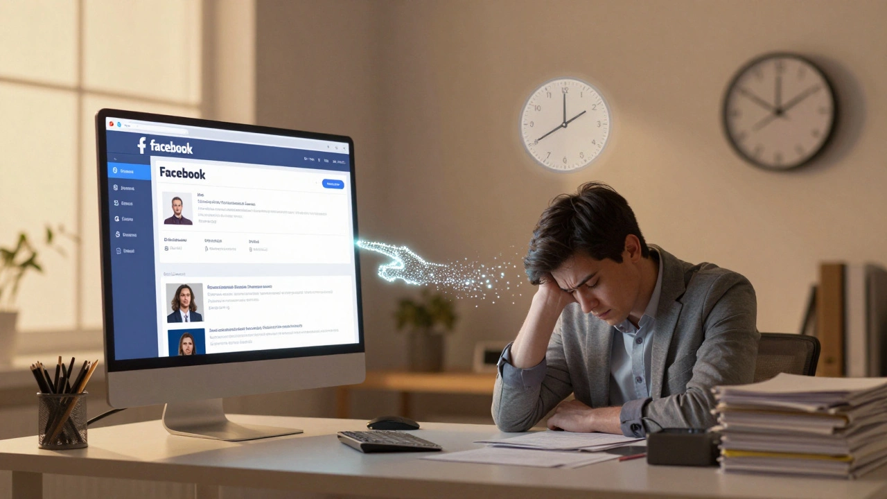 Digitální asistent pomáhá podnikateli ušetřit čas, odstraňuje hromadu neodepsaných zpráv na Facebooku za zářivým světlem.