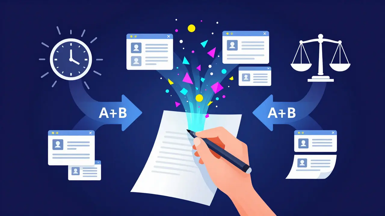 Abstract illustration of hand writing with flowing data shapes